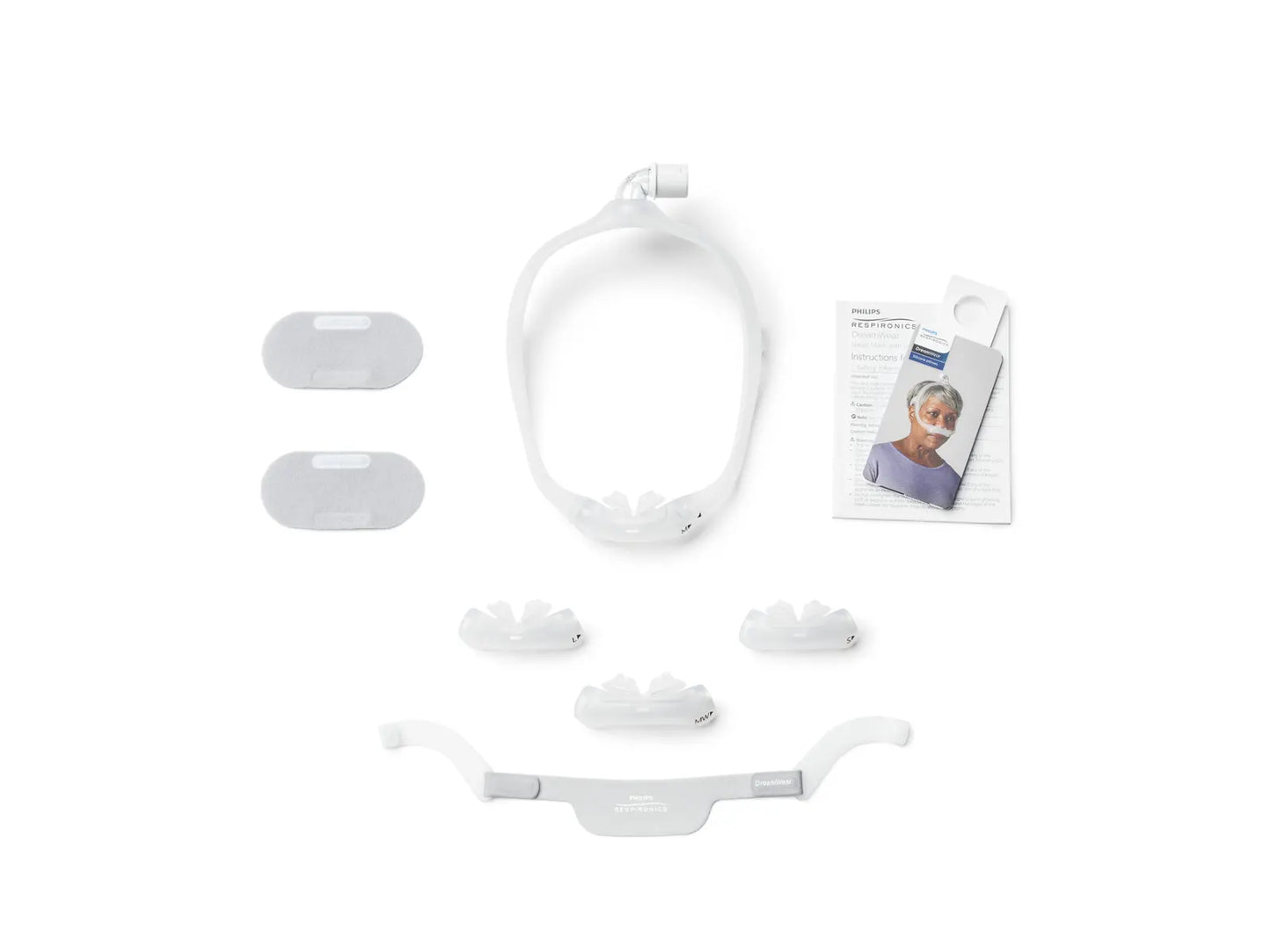 DreamWear Silicone Nasal Pillow ABSL Mask with Headgear - Fit Pack (All Nasal Pillows with Medium Frame)